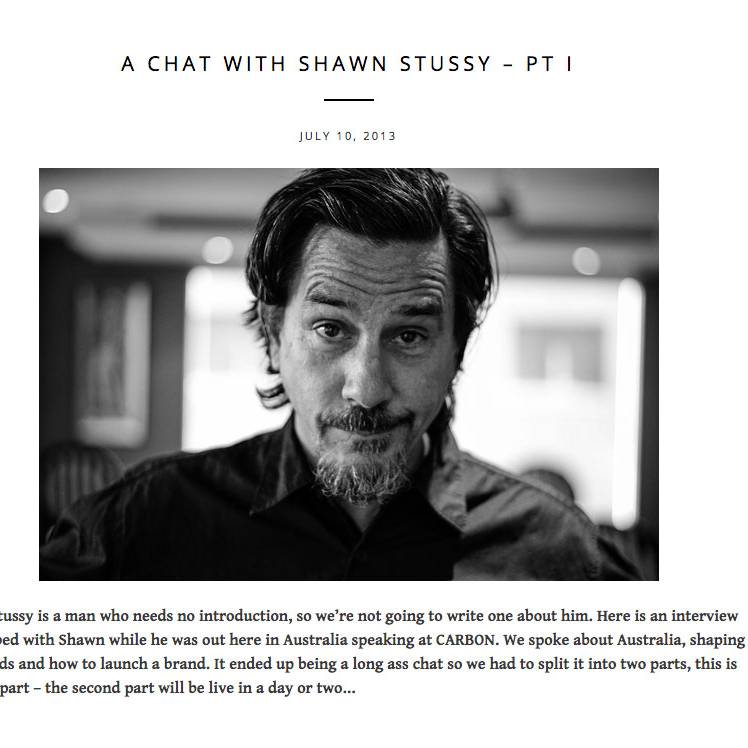 Shawn Stussy Interview