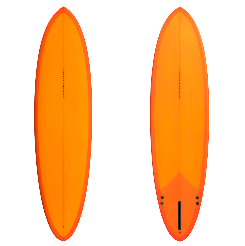 mid length surfboards buyers guide - channel islands mid length