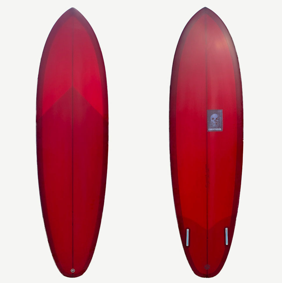 mid length surfboards buyers guide - christenson twin tracker